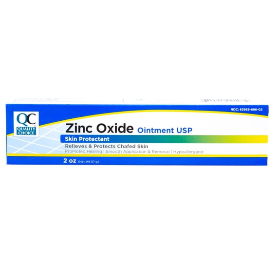 Quality Choice Zinc Oxide Ointment Skin Protectant 2oz Each