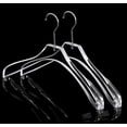 thumbnail image 1 of Quality Clear Acrylic Clothing Hangers - 2 Pack, Curved Stylish Clothes Hanger with Silver Hooks - Coat Hanger for Dress, Suit - Closet Organizer Adult Hangers - Cloth Hanger (Silver Hook, 2), 1 of 6