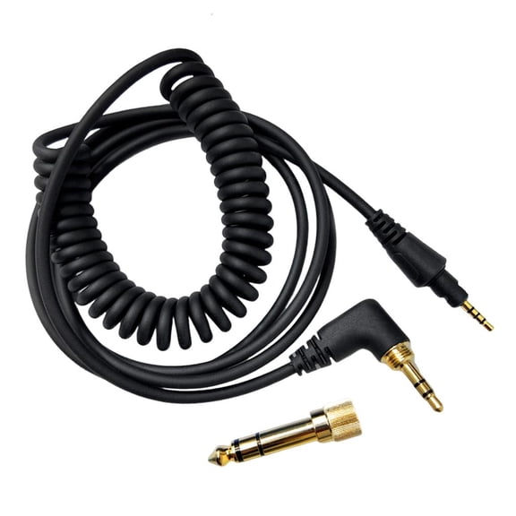 Quality Coiled Audios Cable 3.5mm to 6.35mm Cord for HDJX5 X7 HDJCUE1BT CUE1S7 Headphones Cord Wire 6.35mm Adapter