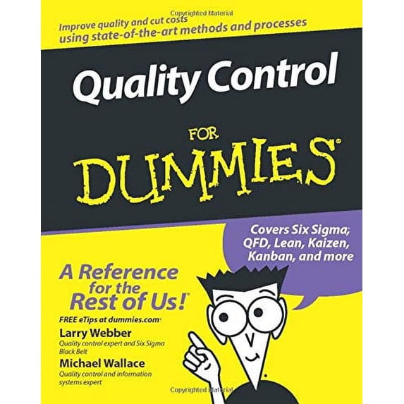Pre-Owned Quality Control for Dummies (Paperback) 0470069090 9780470069097