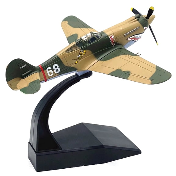 Quality Die Cast Alloy American P40 Fighter Model Airplane 1:72 Scale for Precise Aviation History Representation