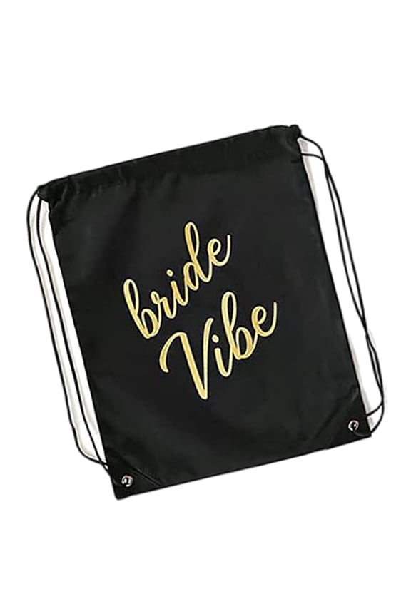 Quality Drawstring Backpack For Bridesmaids And Wedding Planners With Luxurious Print Photo Props