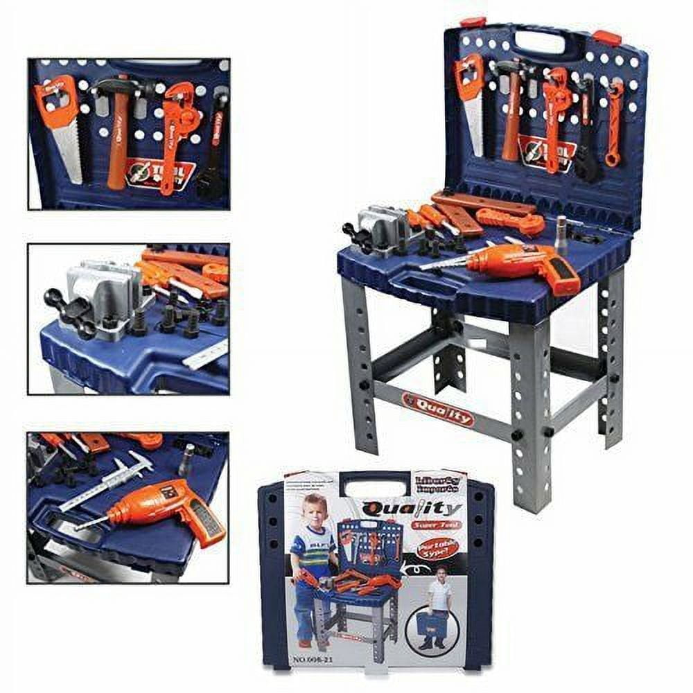 BLACK DECKER Junior Builder Toy Foldable Workbench With Tools