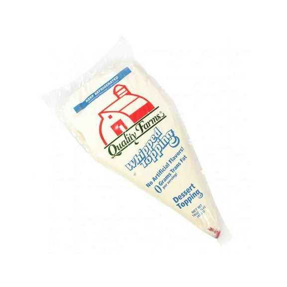 Quality Farms Ready to Use Whipped Topping, 16 Ounce - 12 per case.