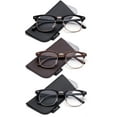 thumbnail image 1 of Quality Fashion Clummaster Reading Glasses for Men Retro Vintage Reading Glasses Horn Rimmed Half Frame Reading Glasses, 1 of 3