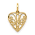 thumbnail image 1 of Quality Gold 10C211 10K Yellow Gold Polished 3-D Woven Heart Pendant, 1 of 4