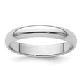 thumbnail image 1 of Platinum Solid Polished Half Round 4mm-Half-Round Wedding Band Ring Size 4.5 -  Jewelry Gift for Mom, 1 of 3