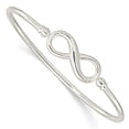 thumbnail image 1 of Quality Gold QB1383 Sterling Silver Polished Infinity Flexible Bangle Bracelet, 1 of 3