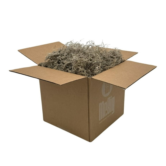 Quality Growers - Preserved Spanish Moss - Decorative Moss - Dried for Crafts, Home Decor, Art, Design & DIY Projects - for Indoor Use - Natural - Standard Box - Covers 10-12 sq. ft.