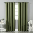 thumbnail image 1 of Quality Home Basic Thermal Blackout Curtains - Antique Bronze Grommet Top - Olive (Set of 2 Panels), 1 of 3
