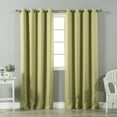 thumbnail image 1 of Quality Home Basic Thermal Blackout Curtains - Antique Bronze Grommet Top - Sage (Set of 2 Panels), 1 of 3