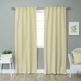 thumbnail image 1 of Quality Home Basic Thermal Blackout Curtains - Back Tab/Rod Pocket - Beige - 40"W X 84"L (Set Of 2 Panels), 1 of 4