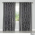 thumbnail image 1 of Quality Home Closeout Wide Width Damask Jacquard Grommet Curtain 90 (90W84L, Single Black), 1 of 1