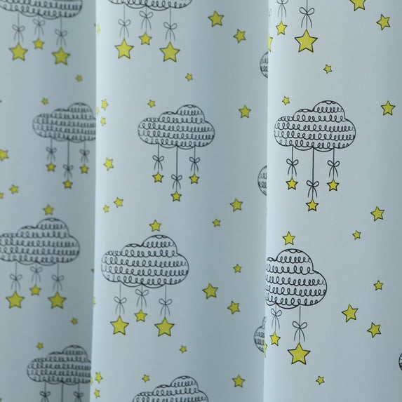 Quality Home Clouds Room Darkening Curtains - Blue - 52"W x 63"L (Set of 2 Panels)