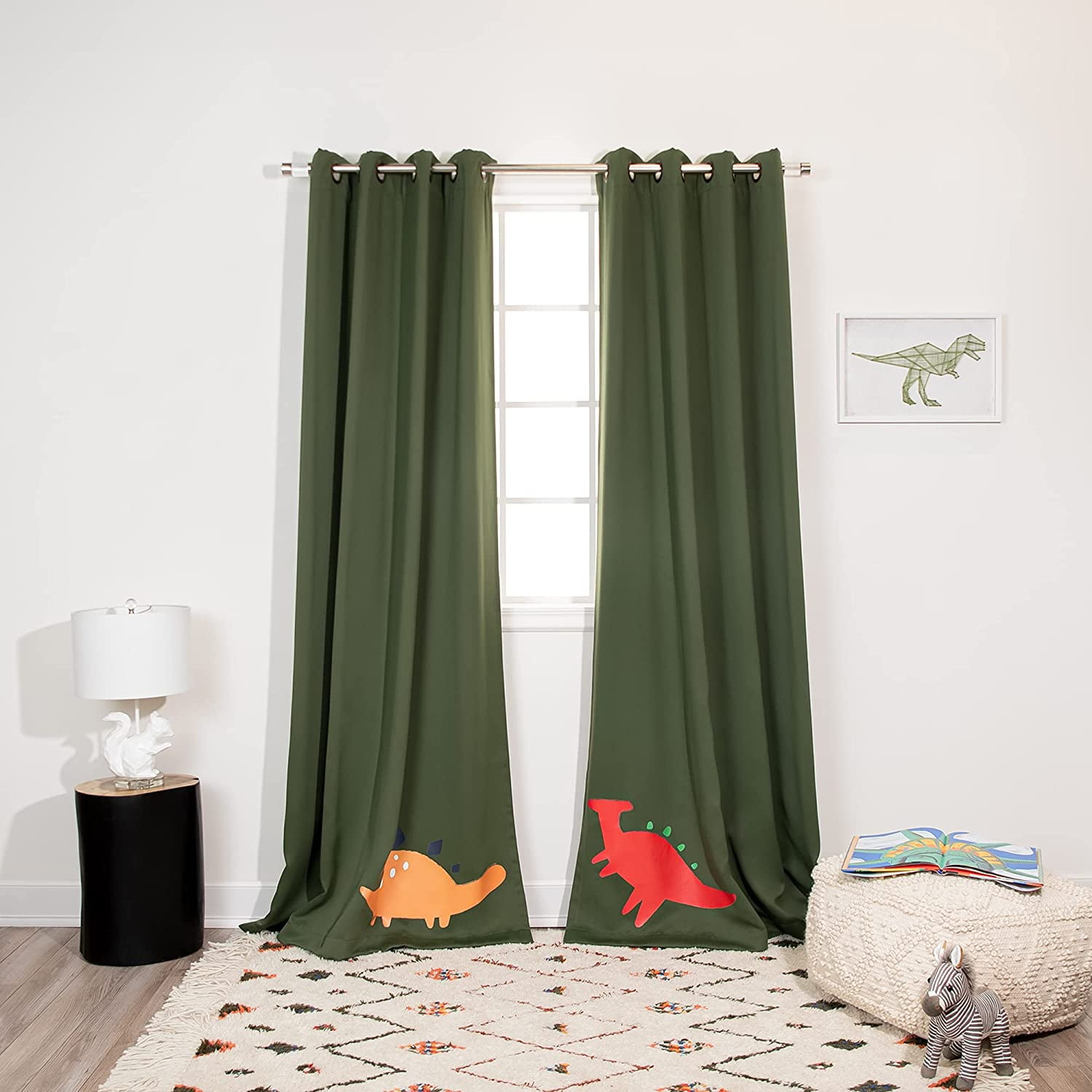 Quality Home Dinosaur Dino Buddies Children Grommet Top Blackout