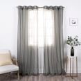 thumbnail image 1 of Quality Home Linen-Textured Semi-Sheer Grommet Curtains, 1 of 4