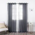 thumbnail image 1 of Quality Home Linen-Textured Semi-Sheer Grommet Curtains, 1 of 4