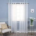 thumbnail image 1 of Quality Home Linen-Textured Semi-Sheer Grommet Curtains, 1 of 4