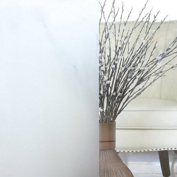 Quality Home Non-Adhesive Frosted - White - 24"W x 78"L (1 Roll)