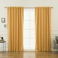 thumbnail image 1 of Quality Home Orange Thermal Blackout Curtains, 52” x 63” (2 Panels), 1 of 4
