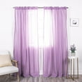 thumbnail image 1 of Quality Home Sheer Faux Linen Curtains, 1 of 4