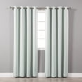 thumbnail image 1 of Quality Home Thermal Insulated Blackout Curtains - Stainless Steel Nickel Grommet Top - Mint - 52"W x 63"L - (Set of 2 Panels), 1 of 2