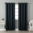 thumbnail image 1 of Quality Home Thermal Insulated Blackout Curtains - Stainless Steel Nickel Grommet Top - Navy - 52"W x 84"L - (Set of 2 Panels), 1 of 4