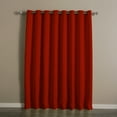 thumbnail image 1 of Quality Home Wide Basic Bronze Grommet Blackout Curtain - Cardinal.Red - 100"W X 84"L (Single Panel), 1 of 1