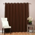 thumbnail image 1 of Quality Home Wide Basic Bronze Grommet Blackout Curtain - Chocolate - 100"W X 108"L (Single Panel), 1 of 3