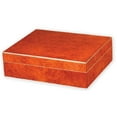 thumbnail image 1 of Quality Importers 20 Cigar Travel Humidor - Burl, 1 of 5