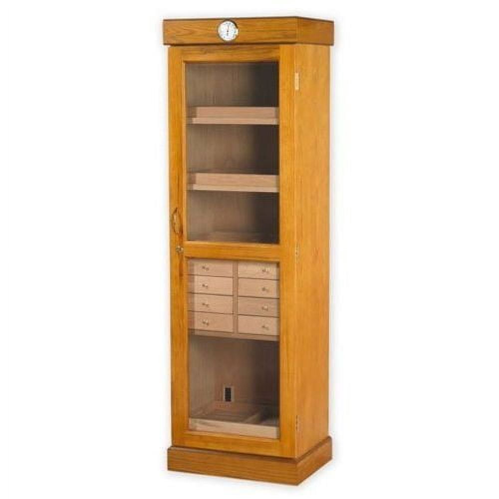 Quality Importers Cigar Tower 3000 Cigar Tower Humidor - Oak