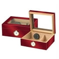 thumbnail image 1 of Quality Importers Glasstop Humidor, Red, 1 of 7