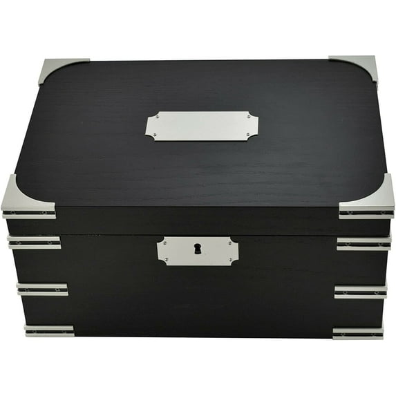 Quality Importers HUM-100IS Ironsides 100 Cigar Humidor With Metal Corner Protectors