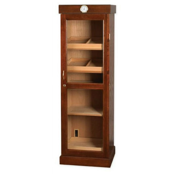 Quality Importers HUM-2000M-Shelf 3000 Cigar Tower With 4 Shelves & 8 Drawers, Mahogany Finish