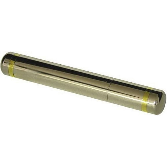 Cigar Tube Gold and Stainless Cigar Holder