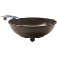 thumbnail image 1 of Quality Importers Trading Personal Size Round Cigar Ashtray, Single Stirrup, Brown, 1 of 1