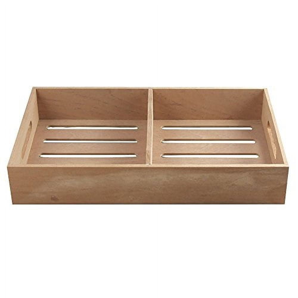 Quality Importers Trading Spanish Cedar Tray Cigar Tray, Adjustable