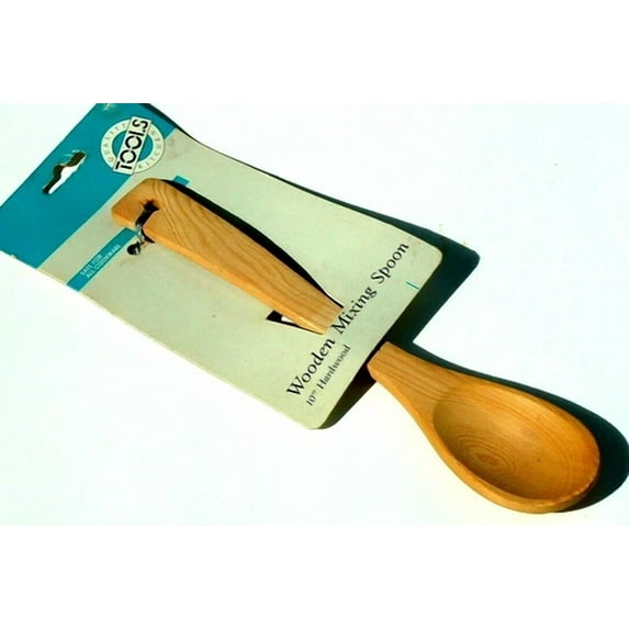 Quality Kitchen Tools Mixing Cooking Spoon Hardwood 10In
