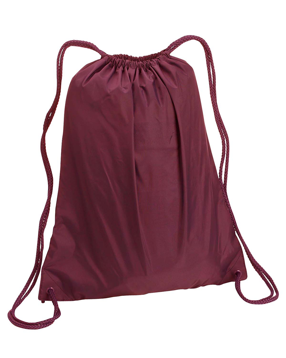 Quality Lightweight Large Drawstring Backpack Bag, One Size, Maroon - image 1 of 3