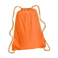 thumbnail image 1 of Quality Lightweight Large Drawstring Backpack Bag, Orange, ONE, 1 of 3