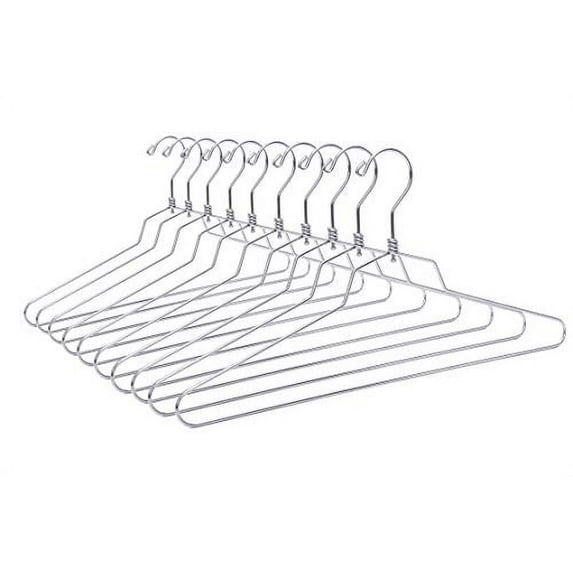 Quality Metal Hangers, 100-Pack, Swivel Hook, Stainless Steel Heavy Duty Wire Clothes Hangers, Heavy-Duty Clothes, Jacket, Shirt, Pants, Suit Hangers (100, Standard - 17" inch)