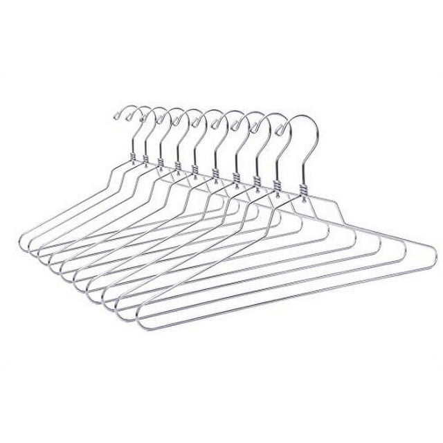 Quality Metal Hangers, 100-Pack, Swivel Hook, Stainless Steel Heavy ...