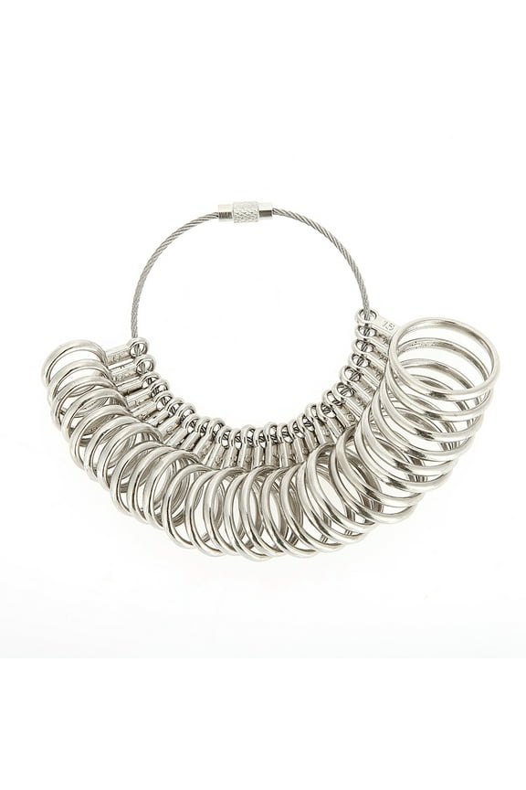 Quality Metal Jewelry Sizers, Accurate Stainless Iron Ring Sizer For Easy Finger Ring Sizing, Practical Wear Resistant Anti-rust Tool For Men And Women