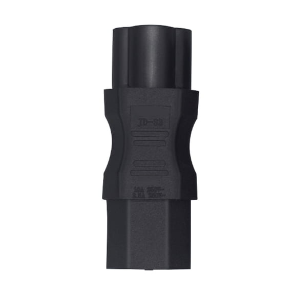 Quality PDU Male to IEC C15 Female Power Adapter, C6 to C15, IEC320 C15 to C6 Cloverleaf Power Adapter PVC Constructions