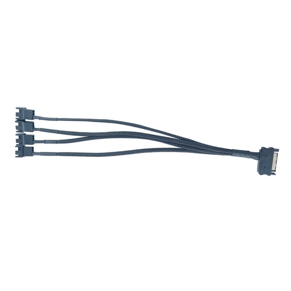 Quality PVC Satas To 4Pin Cooling Fan Adapter Cable With Stable Current For Computer Builders Effortless PC Setup