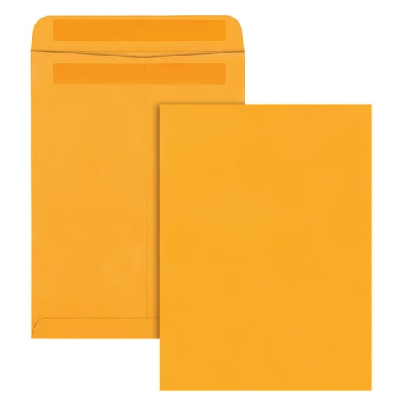 Quality Park 9 x 12 Catalog Mailing Envelopes, Redi-Seal Self Seal Closure, 28 lb Kraft, 250 per Box