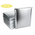 thumbnail image 1 of Quality Park Bubble Mailers, 6 x 7 Inch, Silver Poly Mailers, Padded Envelopes, Shipping Envelopes, Water Resistant, Self Seal, 50 Per Box, Plastic, 1 of 3