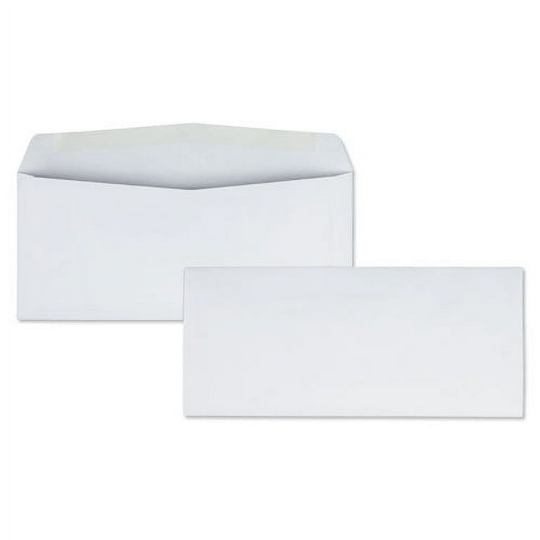 Open-Side Business Envelope, #10, Commercial Flap, Side Seam, Gummed Closure, 4.13 x 9.5, White, 500/Box Open-Side Business Envelope, #10, Commercial Flap, Side Seam, Gummed Closure, 4.13 x 9.5, White, 500/Box