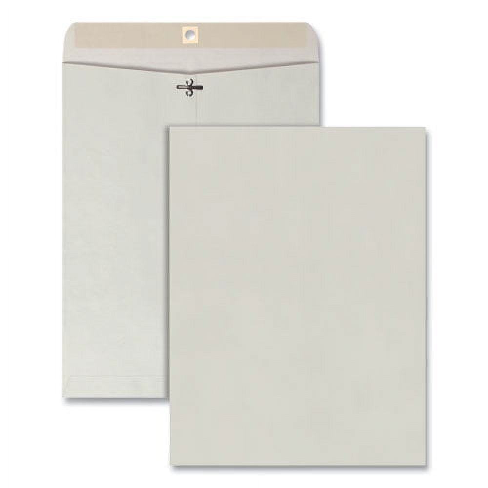 Square Closure Quality Park Clasp Envelope, #97, Square Flap, Clasp/gummed Closure, 10 ...
