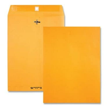 Quality Park Clasp Envelope Recycled 10 x 13 28lb Light Brown 100/Box 38197